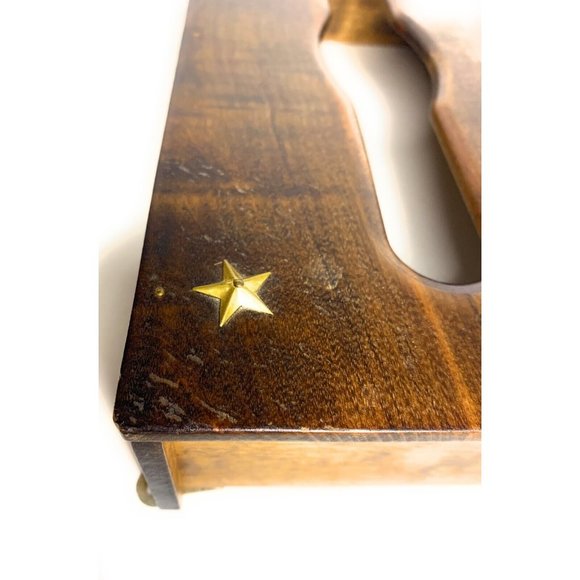 Vintage Wooden Gail Craft Product tissue Cover box MCM cabin farmhouse - Picture 6 of 6